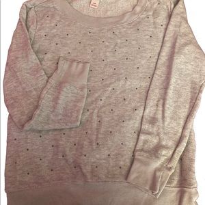 Mossimo Supply Co. grey studded crewneck sweater